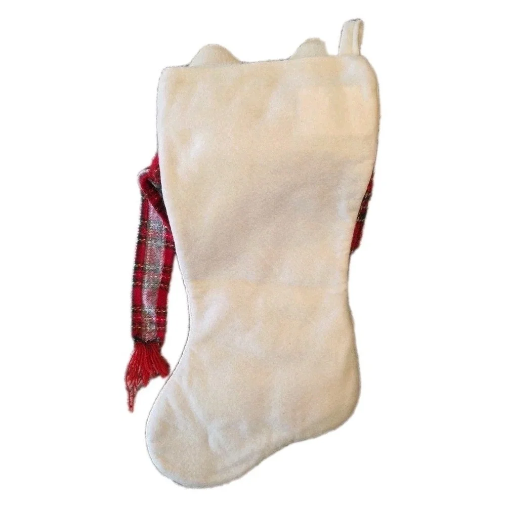 I Love My Cat Christmas Stocking 3D Holiday Plush‎ Stuffed Kitty Paws